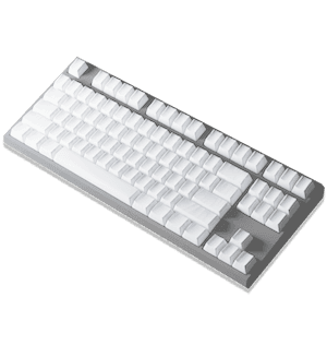 A transparent 3d, keyboard